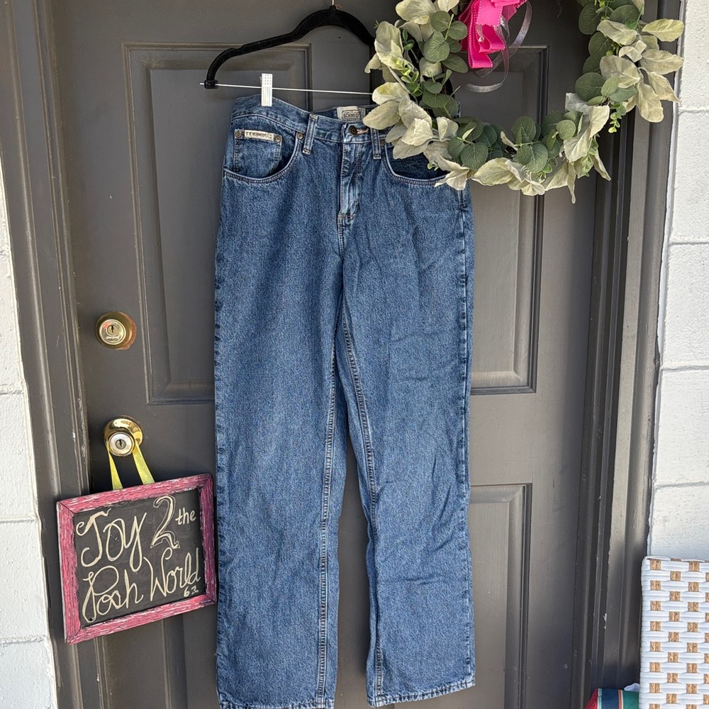 Vintage C E Schmidt flannel lined Classic Blue Denim work Jeans